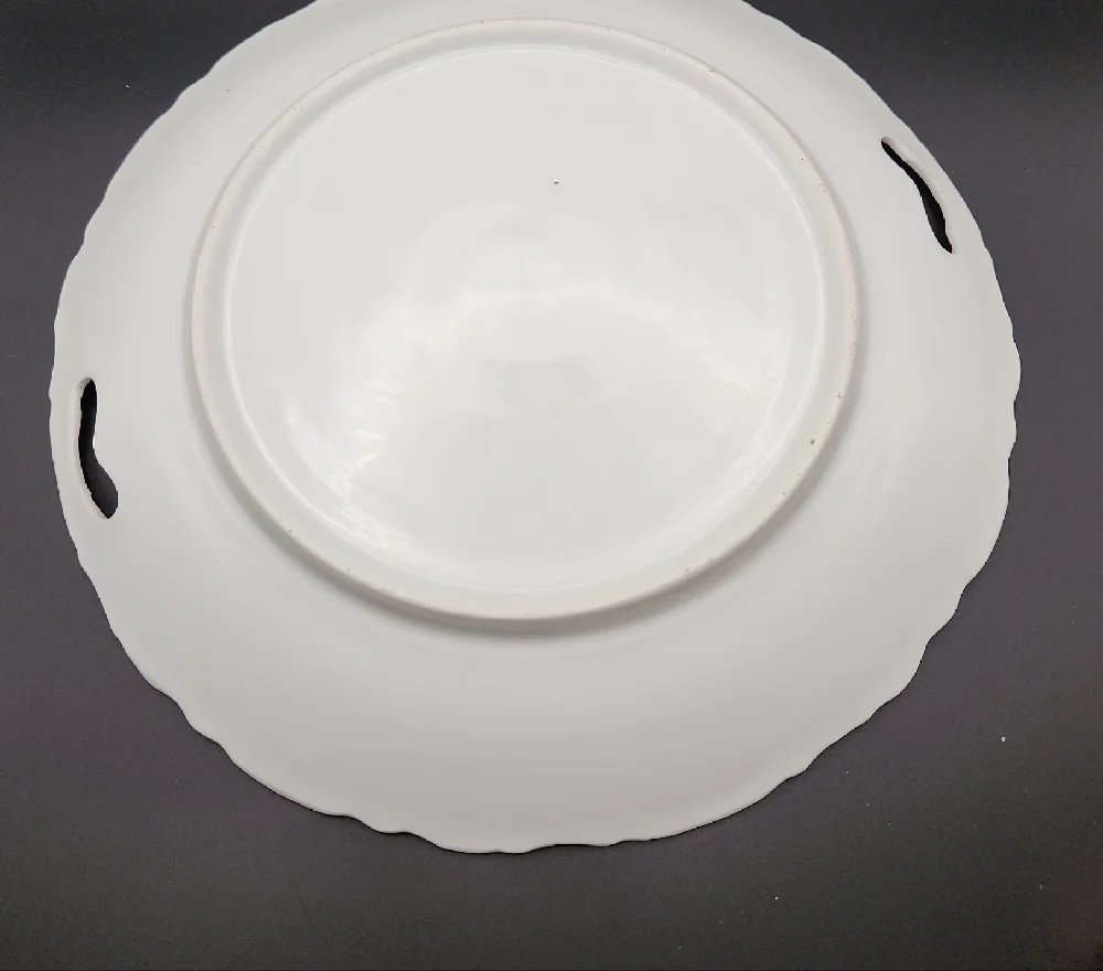 Vintage Floral Porcelain Serving Platter